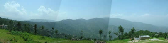 Panoramic view from Dhulikhel